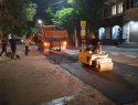 Для удобства горожан в Шахтах ремонтируют дороги ночью 