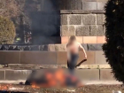 Мужчина сгорел заживо на площади Ленина 