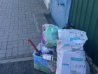Три недели не вывозят мусор на Нежданной в Шахтах