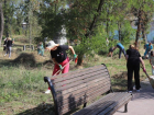 День чистоты провели шахтинцы в Александровском парке 