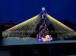  Шатёр вокруг ёлки и пешеходные галереи составят новогоднее убранство Шахт
