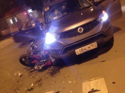 в Шахатах столкнулись иномарка и мотоцикл