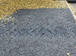 Шахтинец засыпал клумбу щебнем, чтобы сделать себе парковку