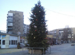  В центре поселка ХБК появилась новогодняя елка
