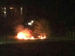 Ночью горел стадион школы № 20 в Шахтах