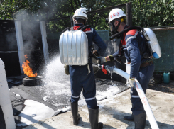 Шахтинские горноспасатели провели учения для представителей всех подразделений ведомства