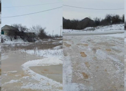 Улицу и новую дорогу в поселке Фрунзе топит канализация в Шахтах