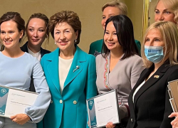 Матвиенко во время встречи с шахтинкой предложила создать клуб «Женщина-лидер»