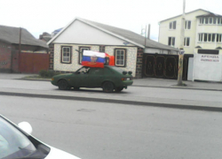 В канун Дня Победы шахтинцы устроили автопробег