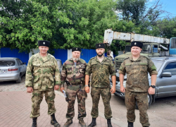 В Луганской народной республике побывали шахтинские казаки