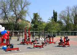 Новую спортивную площадку ГТО открыли в поселке Красина в Шахтах