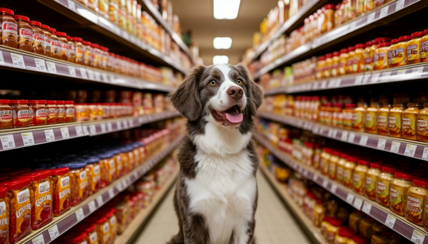 На полках вместо продуктов в магазинах лежат собаки в Шахтах