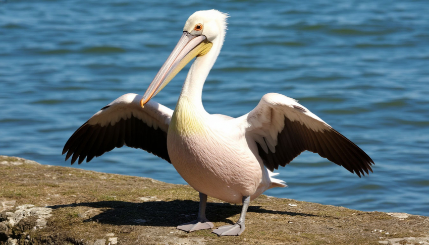 Замерзший пеликан с поврежденным крылом был привезен в «Малинки» под Шахтами