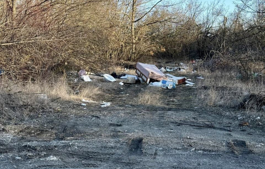 Неизвестные устроили свалку под открытым небом в Шахтах